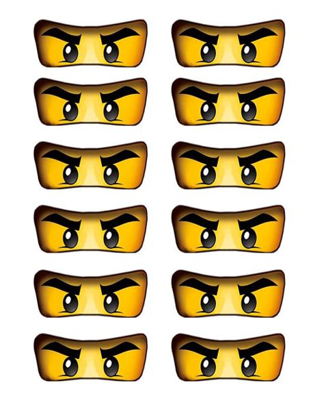 Ninjago Eyes Printable